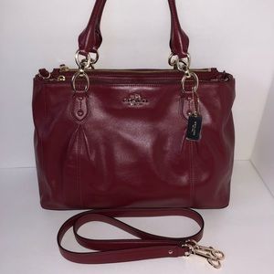 Coach Red Leather Handbag